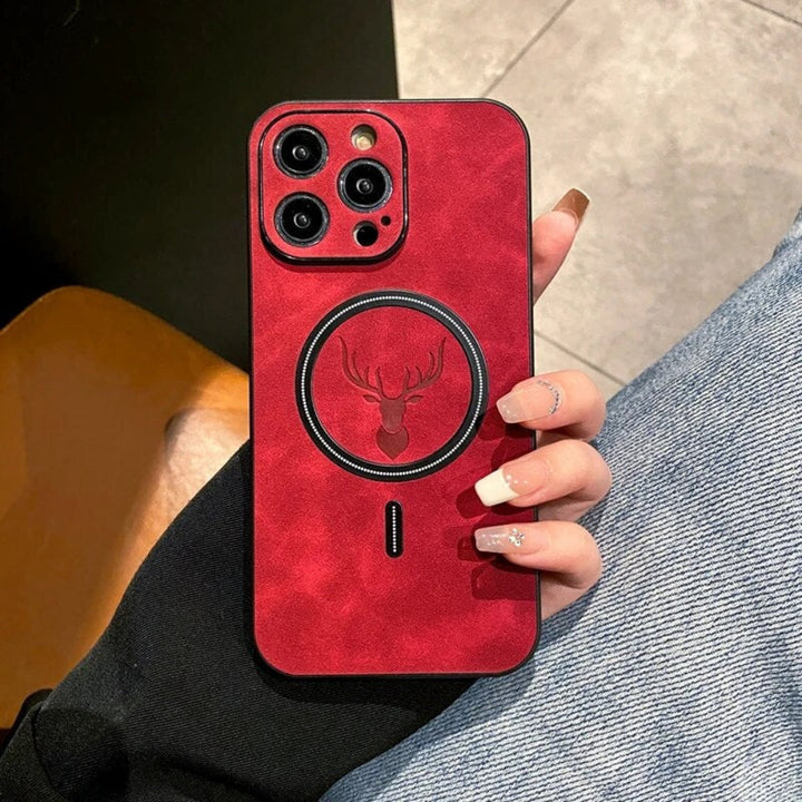 Läder Magnetiskt Skyddande Telefonfodral