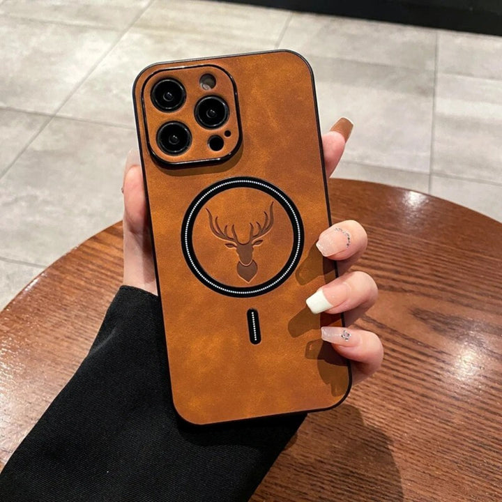 Läder Magnetiskt Skyddande Telefonfodral