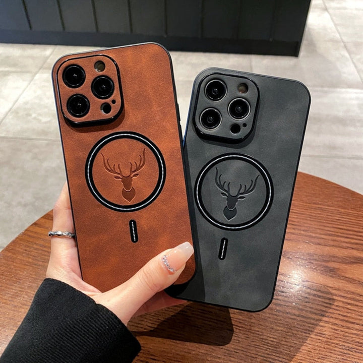 Läder Magnetiskt Skyddande Telefonfodral