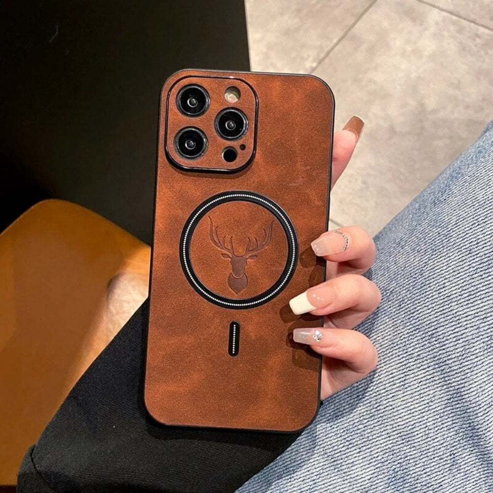 Läder Magnetiskt Skyddande Telefonfodral