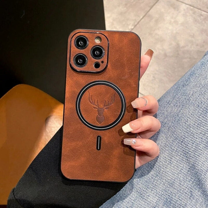 Läder Magnetiskt Skyddande Telefonfodral