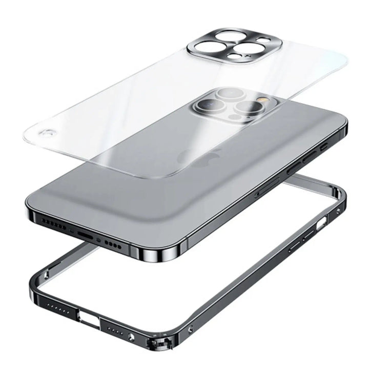 Metall Lyx MagSafe Fodral för iPhone Pro Max - Slank och Stilren Design med Maximalt Skydd
