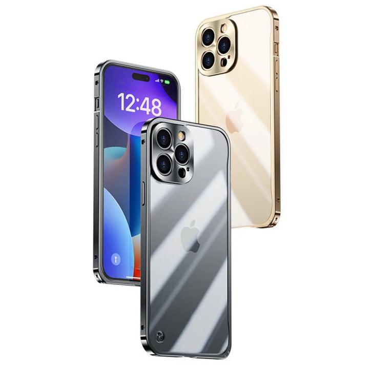 Metall Lyx MagSafe Fodral för iPhone Pro Max - Slank och Stilren Design med Maximalt Skydd