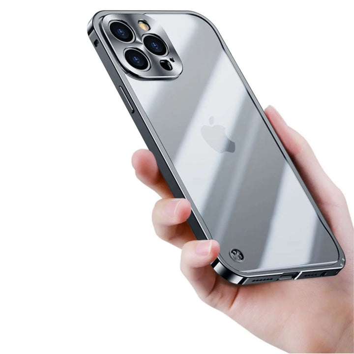 Metall Lyx MagSafe Fodral för iPhone Pro Max - Slank och Stilren Design med Maximalt Skydd