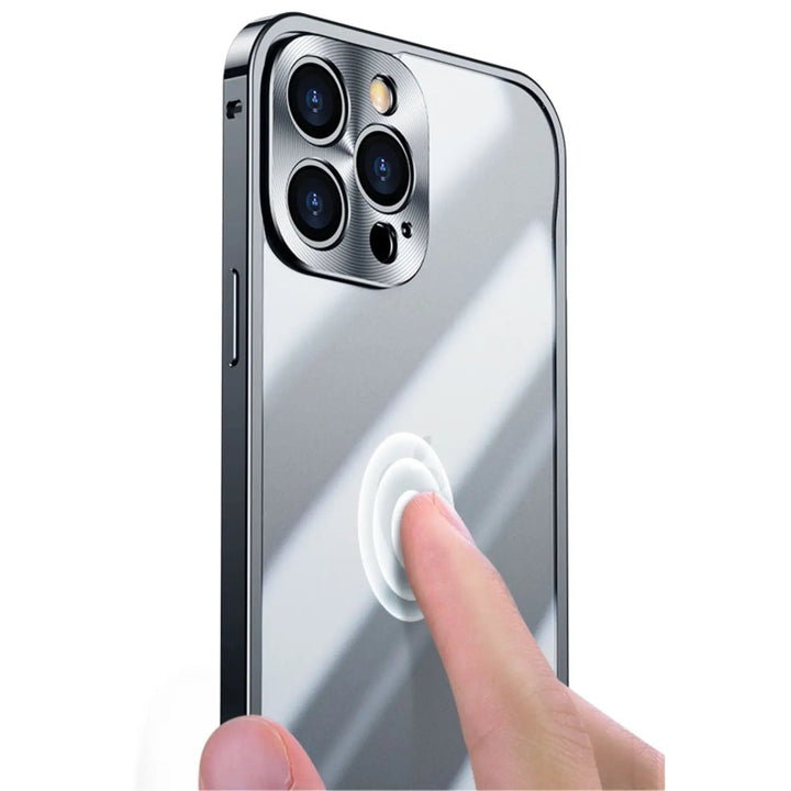 Metall Lyx MagSafe Fodral för iPhone Pro Max - Slank och Stilren Design med Maximalt Skydd