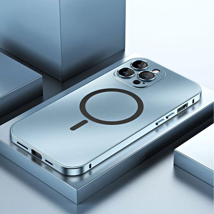 Telefonfodral Magnetiskt Metall MagSafe Kompatibelt Skydd