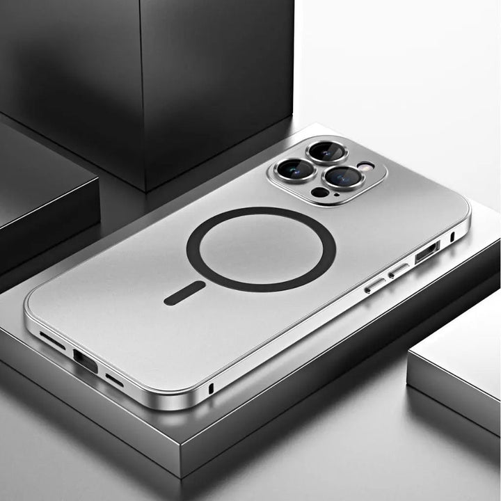 Telefonfodral Magnetiskt Metall MagSafe Kompatibelt Skydd