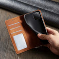 MAGSHIELD – Magnetiskt Läder iPhone Fodral för Stilig Skydd