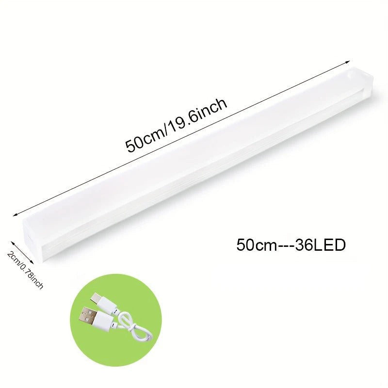Trådlös LED Nattlampa | Rörelsesensor, Energibesparande &amp; Idealisk för Kök, Sovrum, Korridorer &amp; Skåp