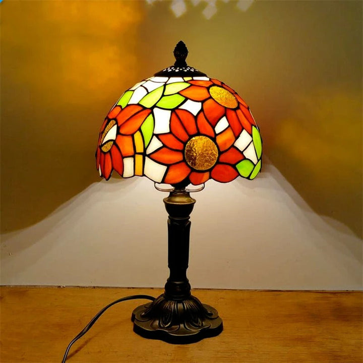 Bordslampa LED Barock Retro E27 - Vintage Tiffany Glas