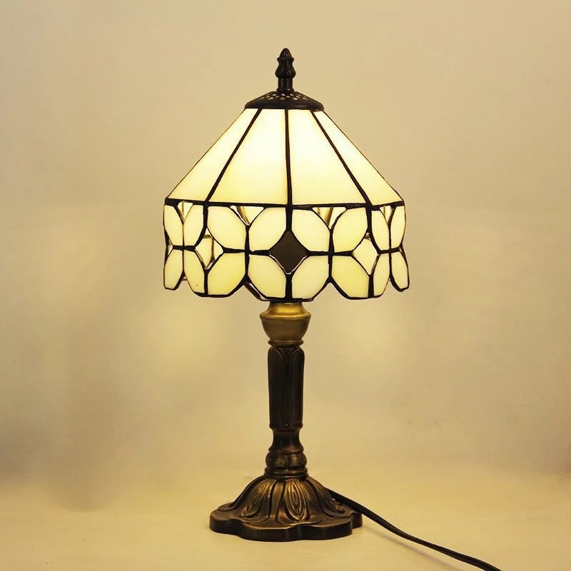Bordslampa LED Barock Retro E27 - Vintage Tiffany Glas