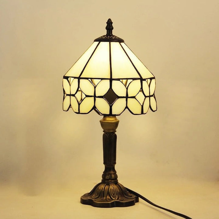 Bordslampa LED Barock Retro E27 - Vintage Tiffany Glas