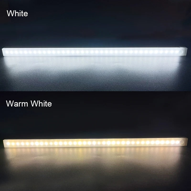 Trådlös LED Nattlampa | Rörelsesensor, Energibesparande &amp; Idealisk för Kök, Sovrum, Korridorer &amp; Skåp