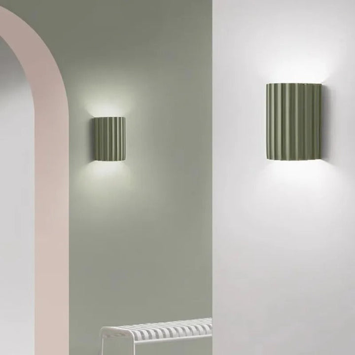 Minimalistisk Groove Vägglampa | Resin, Upp och Ner