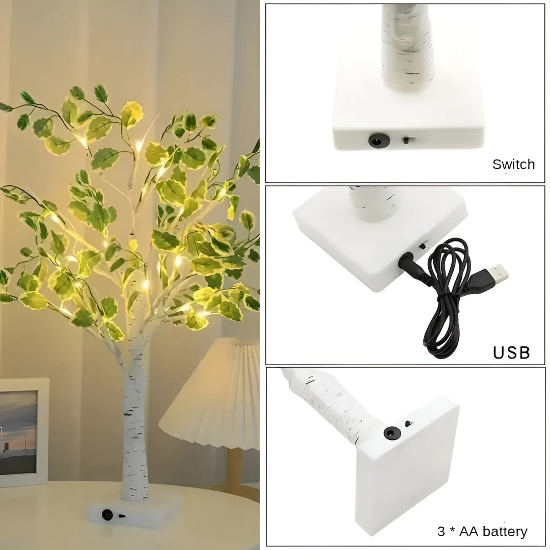 Magisk BrightTree Bordslampa – Elegant Träddesign med Varm LED-ljus