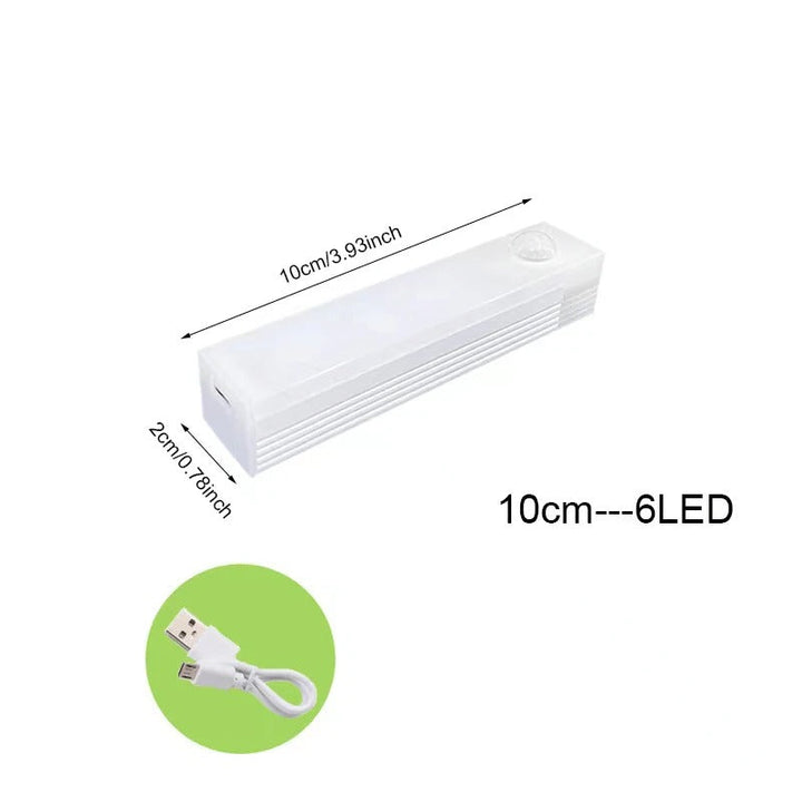 Trådlös LED Nattlampa | Rörelsesensor, Energibesparande &amp; Idealisk för Kök, Sovrum, Korridorer &amp; Skåp