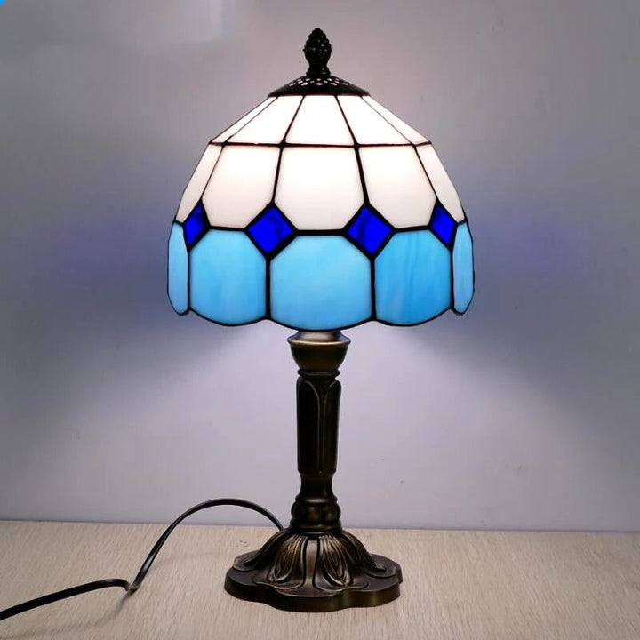 Bordslampa LED Barock Retro E27 - Vintage Tiffany Glas