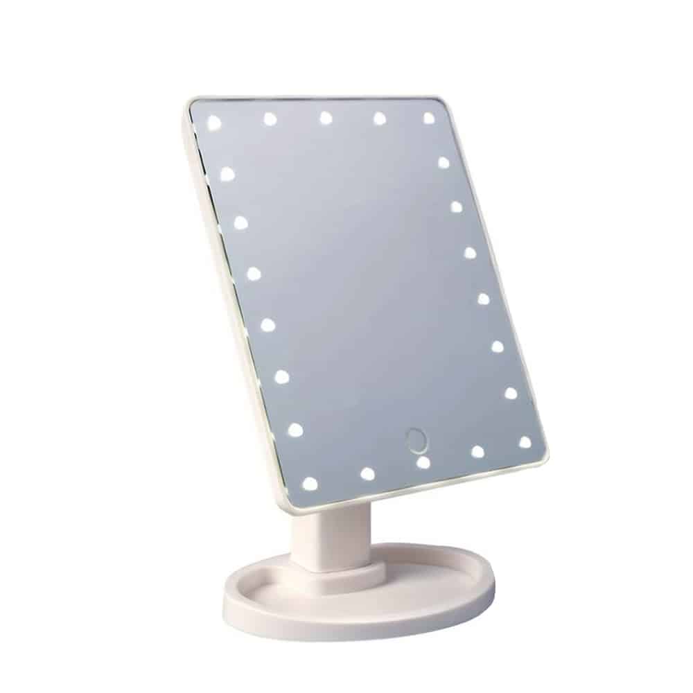 Makeup-spegel med LED-ljus och pekskärm |