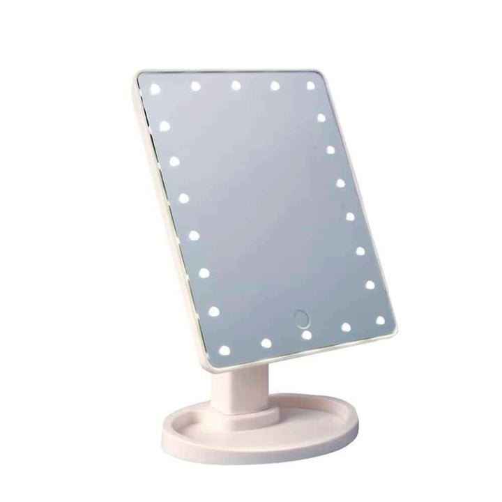 Makeup-spegel med LED-ljus och pekskärm |