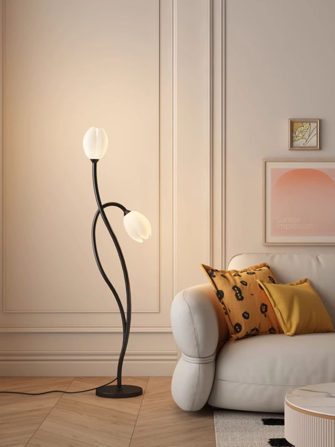 Modern Blomster Golvlampa med G9 Sockel