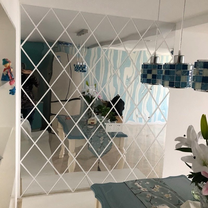 MirraShape 3D Spegeltrianglar – Förvandla Dina Väggar med Modern Djup och Glans