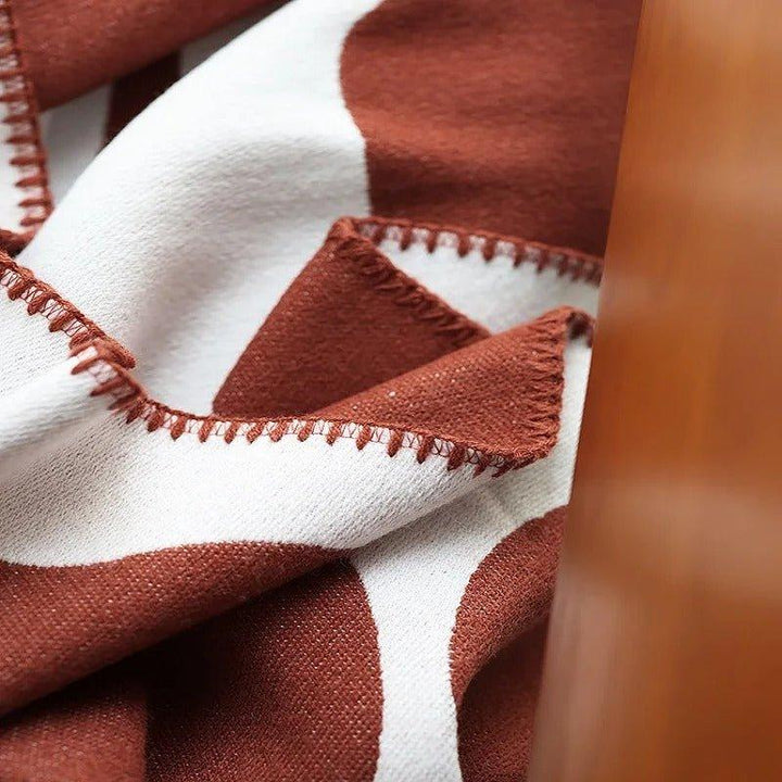 Modern, Abstrakt Pläd i Bohemisk Stil – Nordisk Stil Filt, Sängöverkast, Täcke