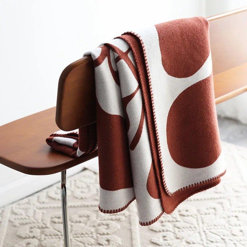 Modern, Abstrakt Pläd i Bohemisk Stil – Nordisk Stil Filt, Sängöverkast, Täcke