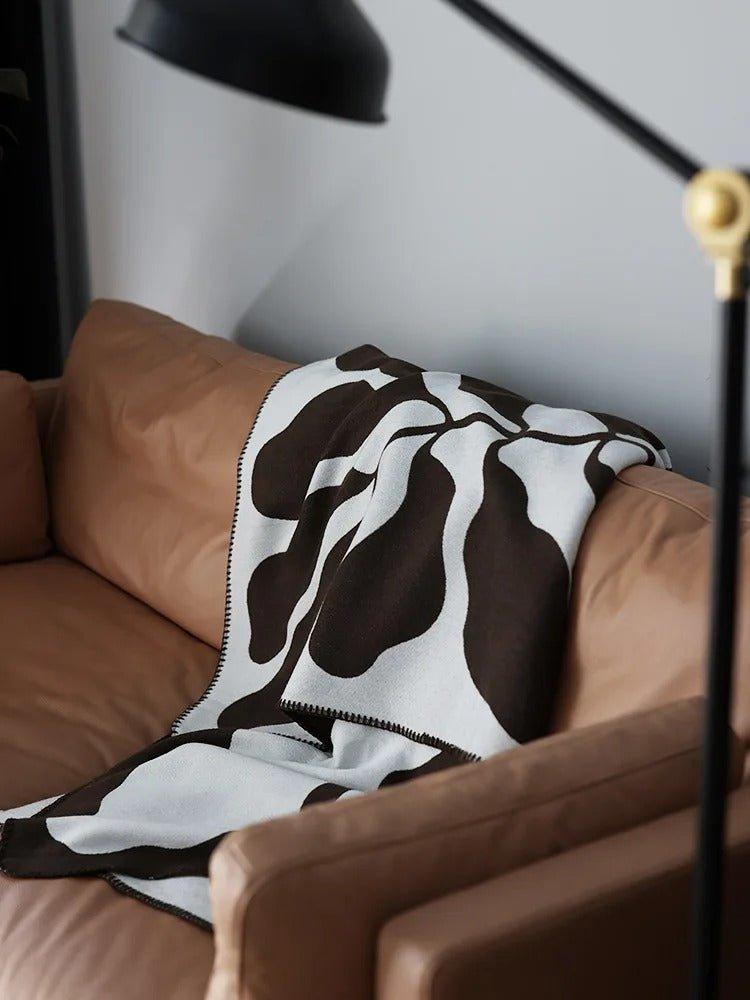 Modern, Abstrakt Pläd i Bohemisk Stil – Nordisk Stil Filt, Sängöverkast, Täcke