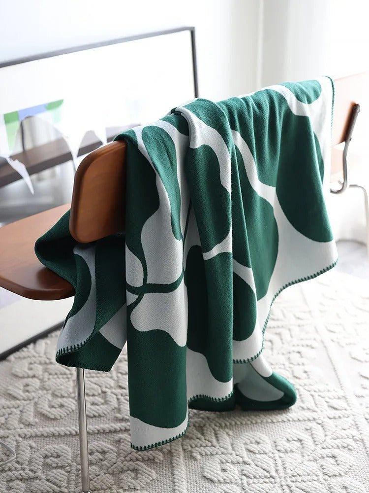 Modern, Abstrakt Pläd i Bohemisk Stil – Nordisk Stil Filt, Sängöverkast, Täcke