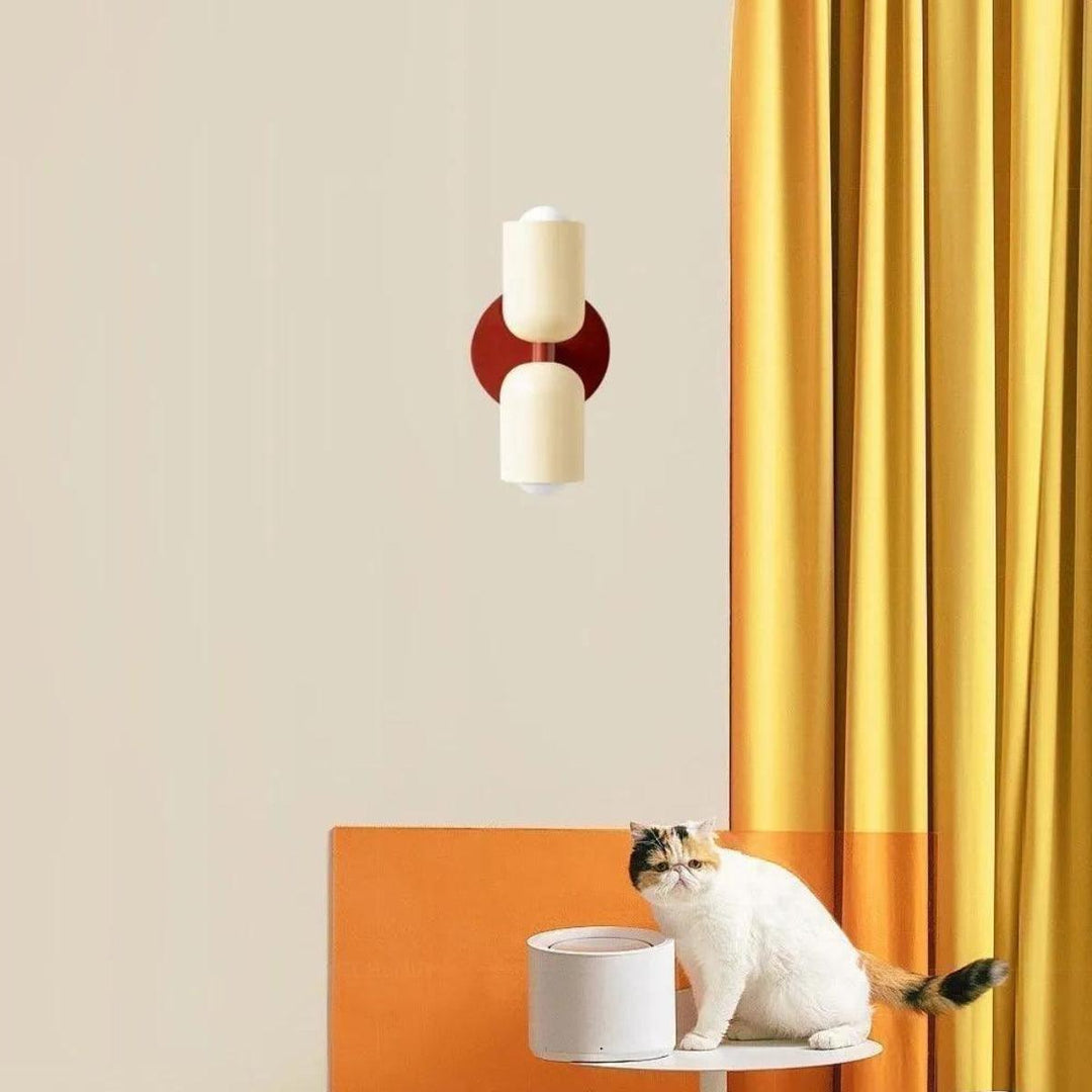 Dubbelhuvud Vägglampa