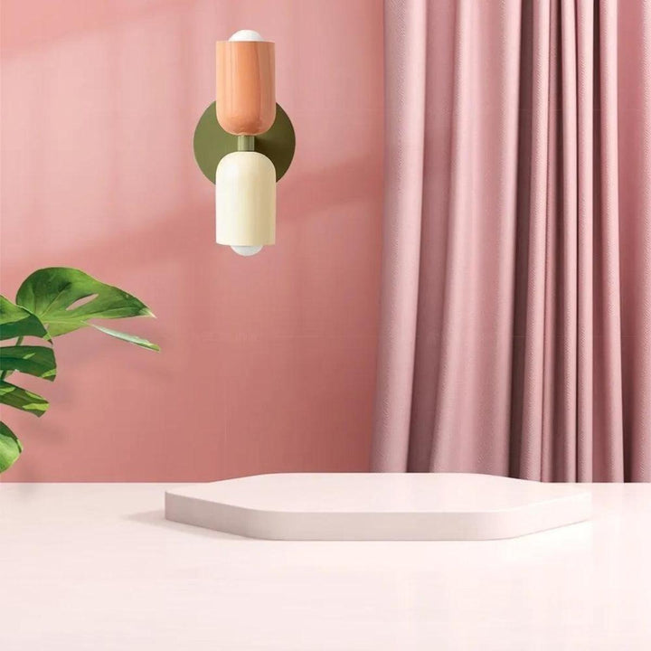 Dubbelhuvud Vägglampa