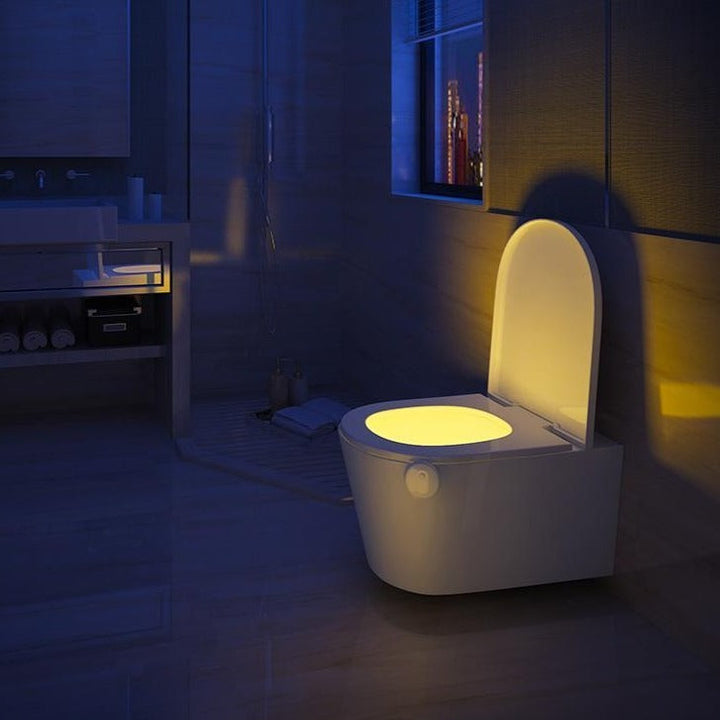 Rörelseaktiverad Toalett Nattlampa - GlowBowl