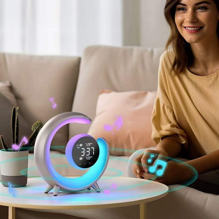 Multifunktionell Nattlampa med RGB &amp; Väckerur Funktion – Lumivo