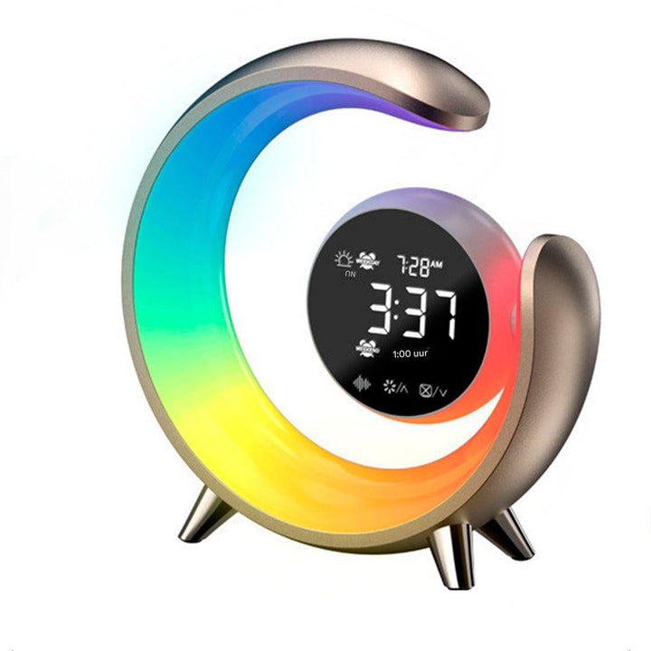 Multifunktionell Nattlampa med RGB &amp; Väckerur Funktion – Lumivo