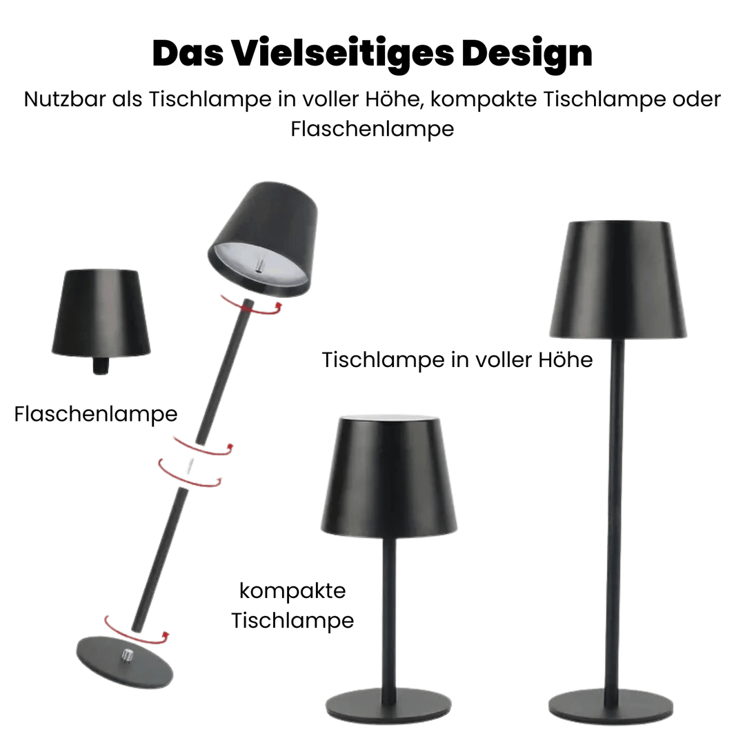 LED Bordslampa – Trådlös, Touchkontroll &amp; Dimbar Ljus