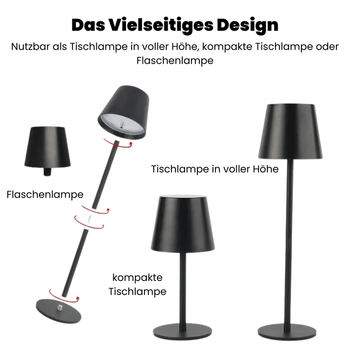LED Bordslampa – Trådlös, Touchkontroll &amp; Dimbar Ljus