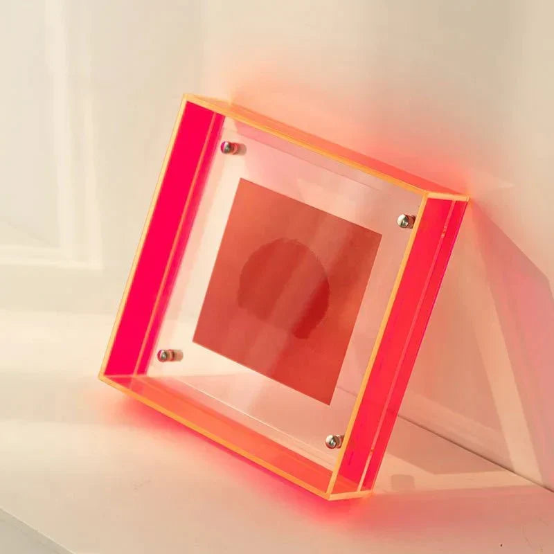 Neon Akryl Flytande Fotoram