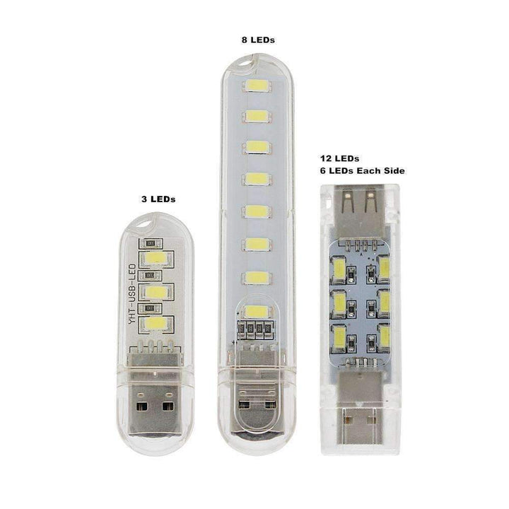 Mini USB LED Nattlampa - Kall Vit Lampa