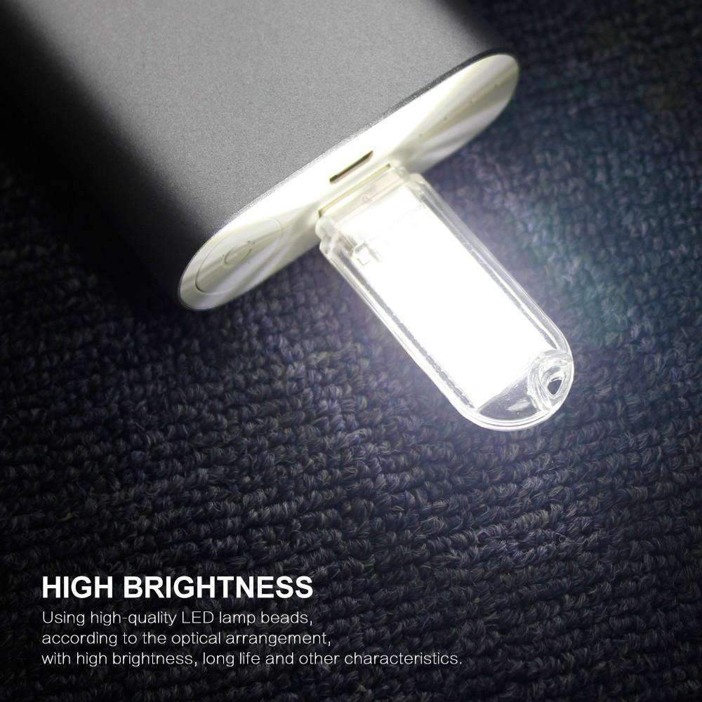 Mini USB LED Nattlampa - Kall Vit Lampa