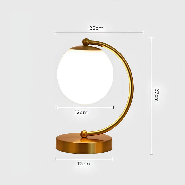 Glas Bordslampa