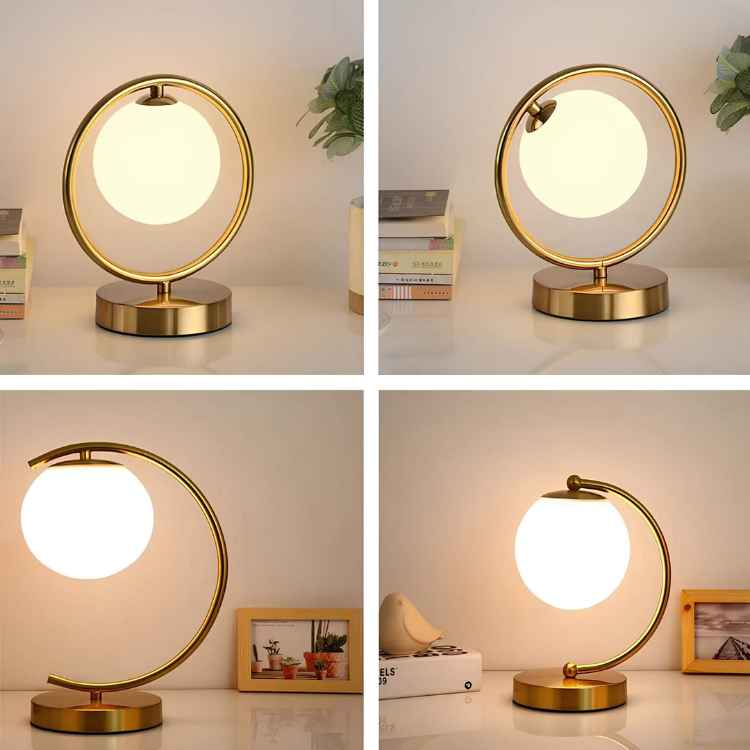 Glas Bordslampa