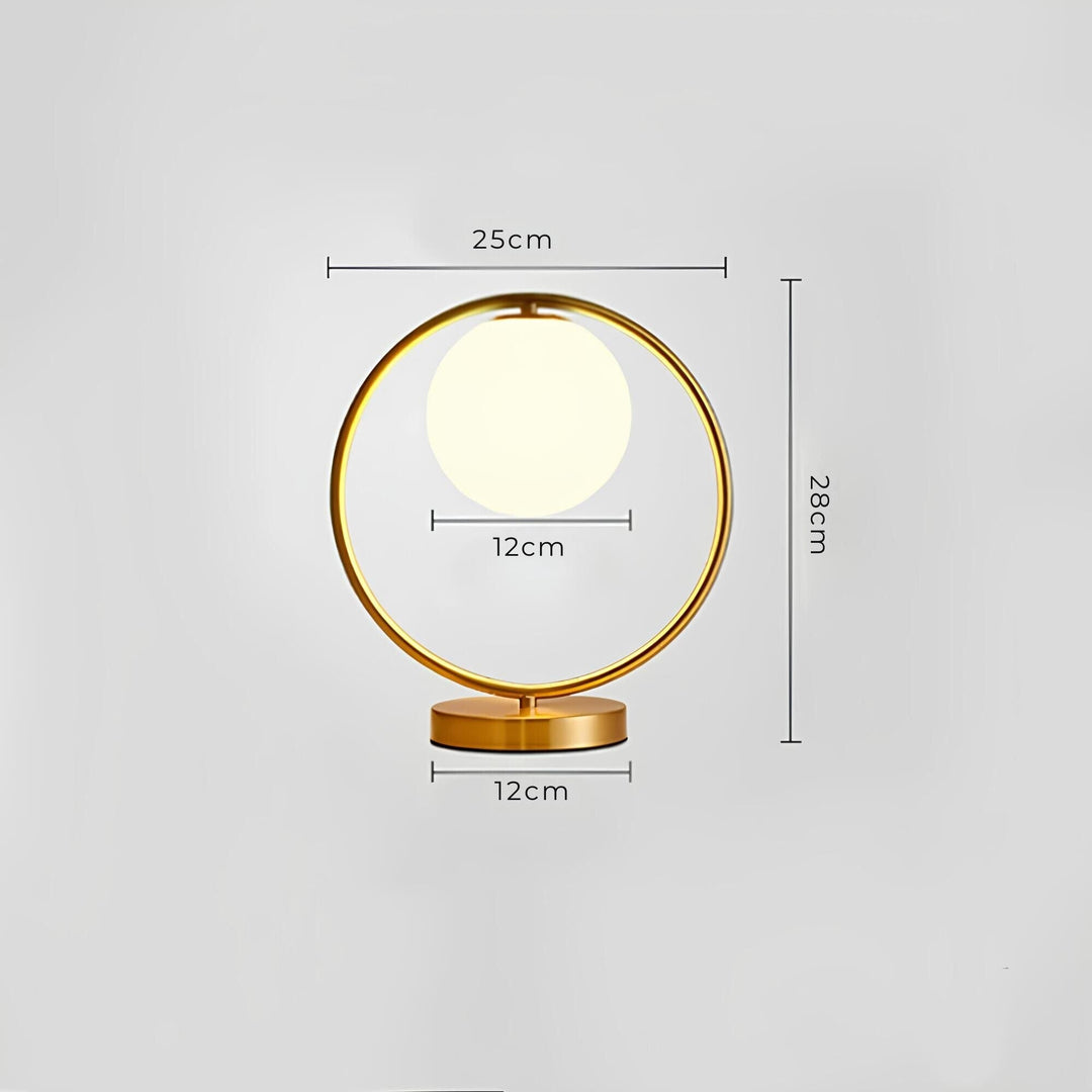 Glas Bordslampa