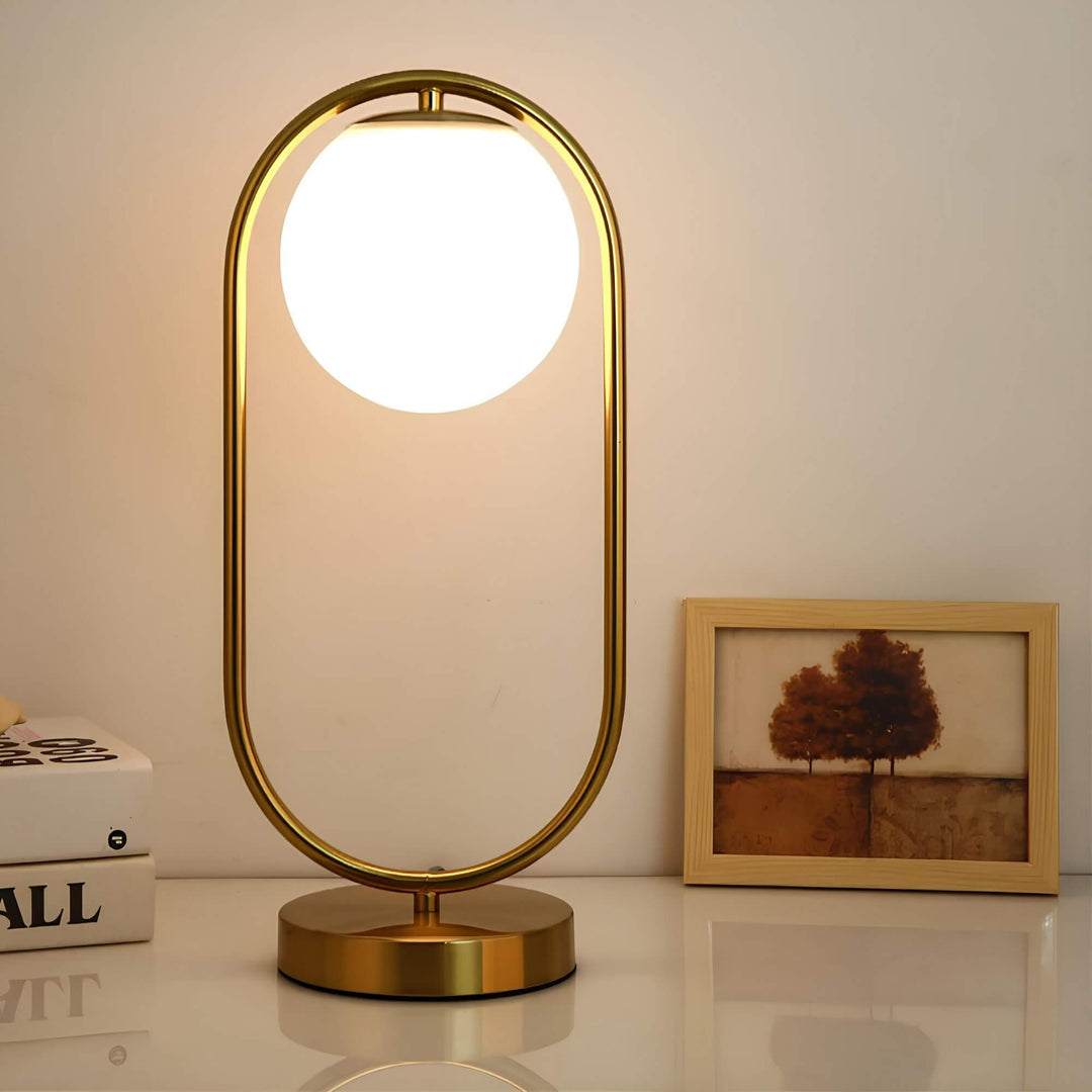 Glas Bordslampa
