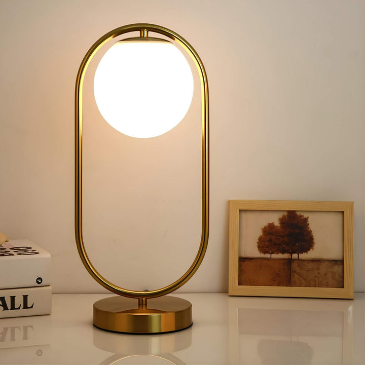 Glas Bordslampa