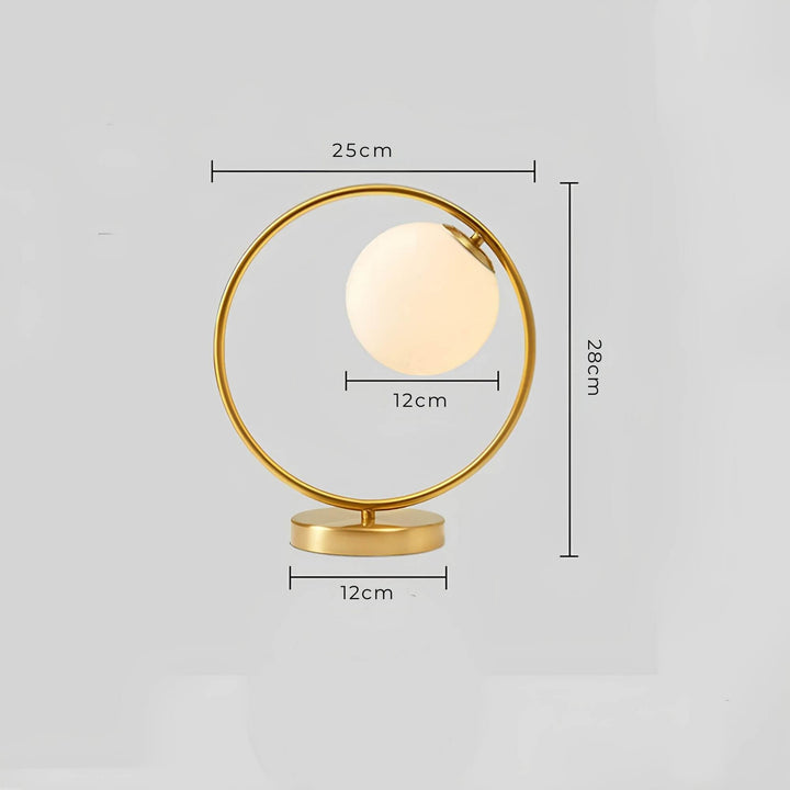 Glas Bordslampa