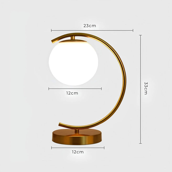 Glas Bordslampa