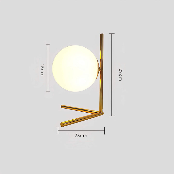 Glas Bordslampa