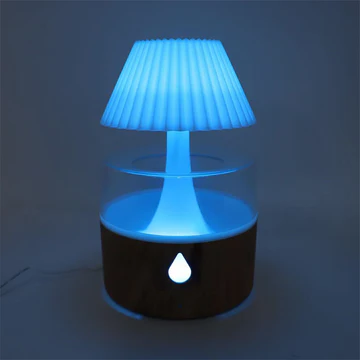 Regnmoln Luftfuktare - Kylig Dimma Aromaterapi Diffuser, USB-Driven med Nattljus