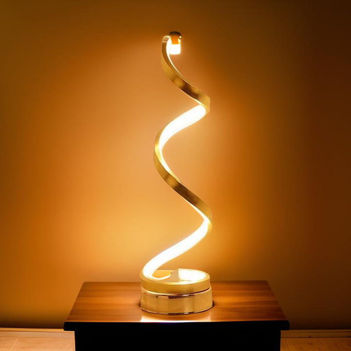 Modern LED-bordslampa med touch-kontroll och varmt ljus
