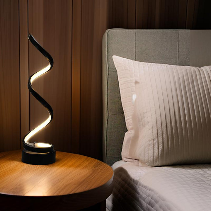 Modern LED-bordslampa med touch-kontroll och varmt ljus
